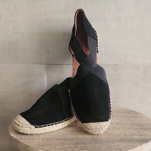 Black Espadrille Flats
